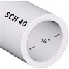 Manufacturer Direct PVC Pipe Sch40 3/4 Inch (0.75) White Custom