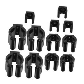 VICASKY 12Pcs Wall Mount Clip for Fishing Rods Pool Cues Durable Holder Space Saving Design Easy Installation Protects From Falling Great for Snooker Fishing Storage