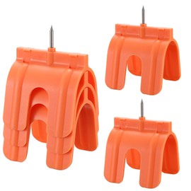 OwnMy 5PCS Drywall Outlet Markers for Drywall Installation No Measuring Needed Drywall Marking Tools for Electrical Outlets, Drywall Outlet Box Marking Locators Wire Protection Tools, Orange
