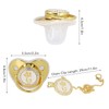 Gold Letter Pacifier Infant Pacifier Home Travel Fashion Portable Silic