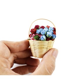 KADADSA 45 pcs Tiny Artificial Roses Mixed Assorted Shade Mulberry Paper Flower Flower Wedding Scrapbooking (5 Colors 0.25-in/0.5-cm.)