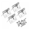 uxcell Spring Loaded Hinges, 1" 304 Stainless Steel Self Closing