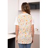 Nanxson Women Cobbler Apron with 2 Patch Pockets Cotton printed