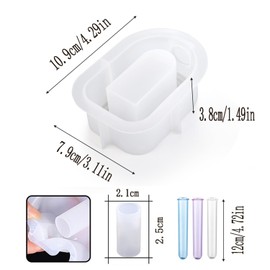 Waitamo Vase Resin Molds with 3 Test Tube Arch Shape Silicone Vase Mold for Epoxy Resin Casting Hydroponic Flower Preservation DIY Wedding Centerpiece Home Decor (Arch Shape)