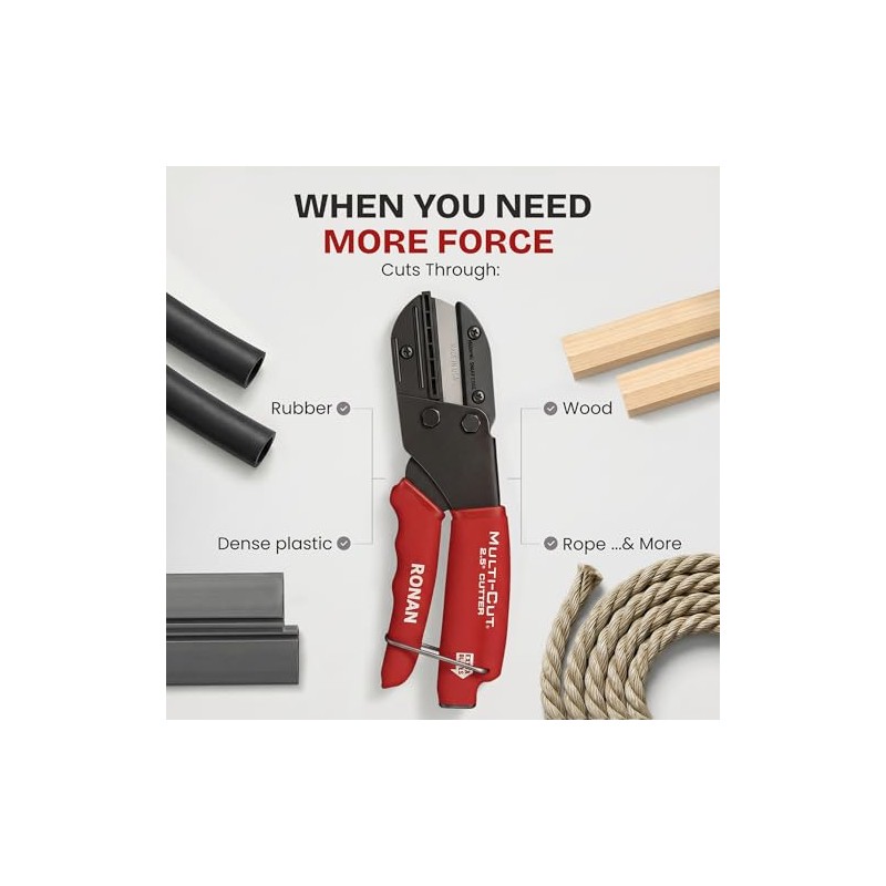 Ronan Multi-Cut Industrial Cutter – Heavy-Duty Blade for Plastic, Rubber,