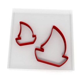 Sailboat Set of 2 Value Cookie/Fondant Cutters Pair 5CM + 8CM