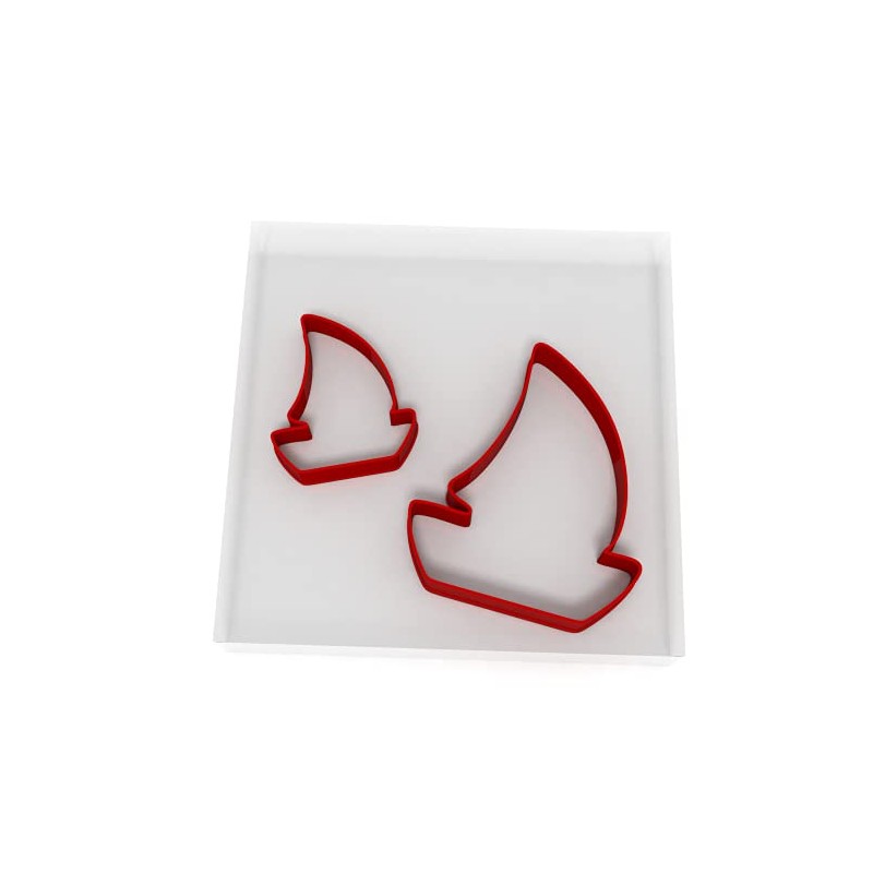 Sailboat Set of 2 Value Cookie/Fondant Cutters Pair 5CM +