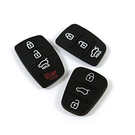 Premium Rubber Folding Car Key Case / Cover (New Model 3-Button) 5ea