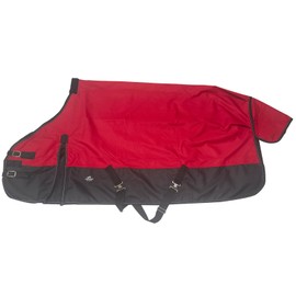 1200Denier Waterproof and Breathable Horse Sheet TGW RIDING Horse Blanket Standard Neck Turnout Sheet (82", Red)
