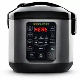 3 Squares Time Machine 20-Cup Rice Cooker, Slow Cooker Food Steamer Yogurt Maker