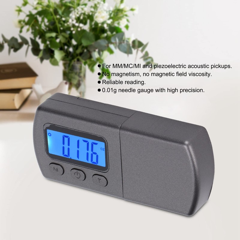Qinlorgo Turntable Weight, Digital Convenient ABS for Man, Stylus Dynamometer,