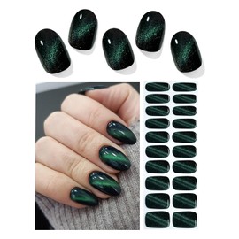 Wahrshei Nagelfolien | 20 pcs Cat Eye Nagelfolie Selbstklebend | UV Gel Nagelfolie | Gel Nail Stickers, Gellack Wraps für Nagel
