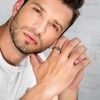 TwoAnts Cross Ring for Men 925 Sterling Silver Western Turquoise
