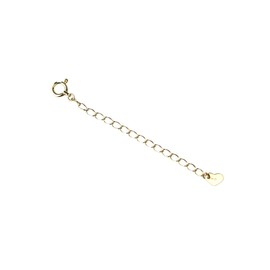 Diamond World Women's Jewelry, White Gold (K10WG) Adjuster Chain, 2.2 inches (5.5 cm), Azuki Type