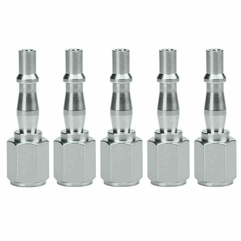 10 Pcs Air Line Connectors - 1/4" BSP Stainless Steel