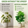 Artificial Palm Tree 39.37 Inch, 18-Leaf Faux Tropical Floor Plant,
