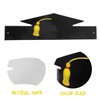 Doctor Paper Hat Props, 12pcs Graduation Cap Decorations with Golden