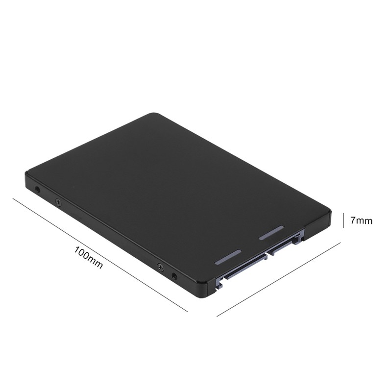 Metal mSATA to 2.5" SATA III HDD SSD Converter Adapter