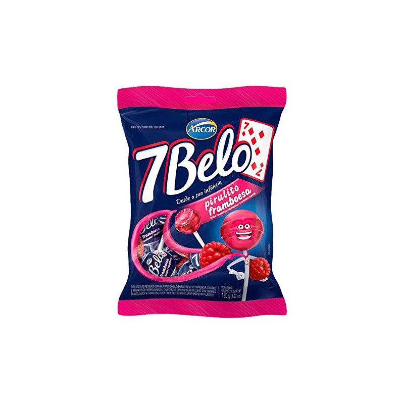 Arcor - 7 Belo - Hard lollipop Filled With Chew