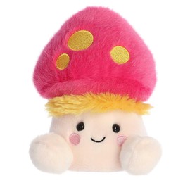 Aurora® Adorable Palm Pals™ Favio Fluffy Mushroom™ Stuffed Animal - Pocket-Sized Play - Collectable Fun - Pink 5 Inches