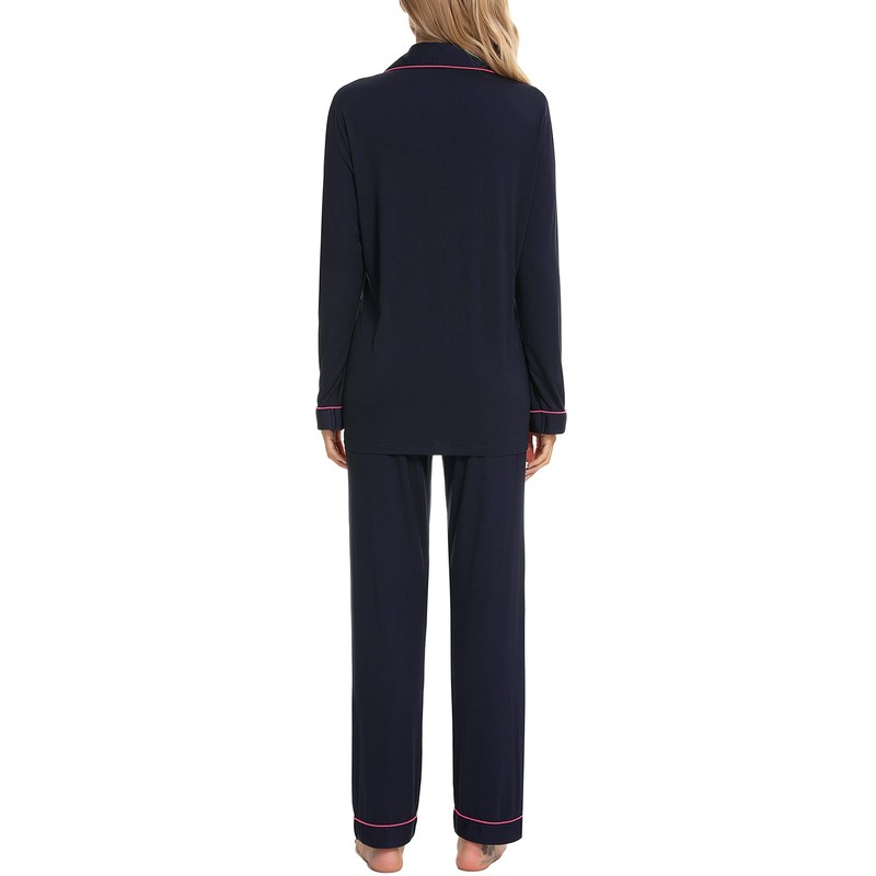 Leikar Pajama Set For Women Soft Long Sleeve Long Sleeve