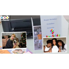 PPD Inkjet Large Matte Photo Quality Printable Greeting Cards LTR 8.5x11" folding to 5.5 x 8.5" 53lbs 210gsm 9mil With Envelopes x 50 Sheets (PPD049-50-Env)