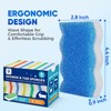 GLIMGLINT Magic Sponges Eraser for Bathroom, 6 Pack Dual-Sided Cleaning