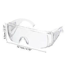 MECCANIXITY Safety Glasses, Anti-Fog Goggles Protective Clear Vented Over Glasses Work Outdoor Eye Protection Safety Goggles for Men Women Industrial Lab, Pack of 6