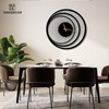 Wall Clock Unique, Round Wall Clock, Triple Circle Metal Wall