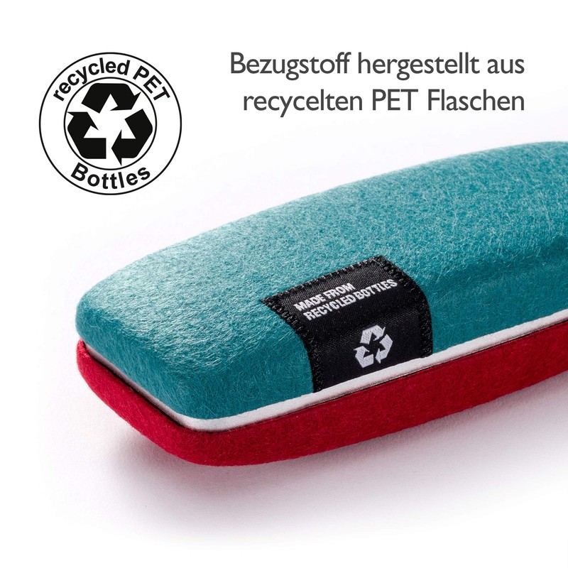 FEFI - Hard case glasses case with felt cover made