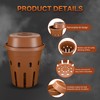 TOP XIAN Inground Worm Composter, Mini Underground Worm Farm for