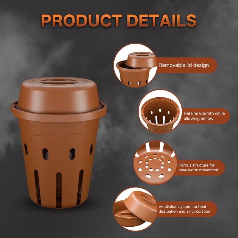 TOP XIAN Inground Worm Composter, Mini Underground Worm Farm for