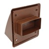 Kair Brown Cowled Outlet Grille 155mm External Dimension Wall Vent