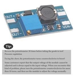 10 Packs DC-DC Boost Converter, 2A Adjustable Module Voltage Regulation Board, with an Input Voltage ranging from 2V to 24V and an Output Voltage ranging from 5V to 28V (Without USB Connector).