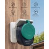 DEWENWILS WiFi Outdoor Socket, 3680 W Alexa Smart Socket Outdoor,
