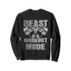 Gorilla Beast Workout Mode Fitness Gym Hanteln Training Sweatshirt