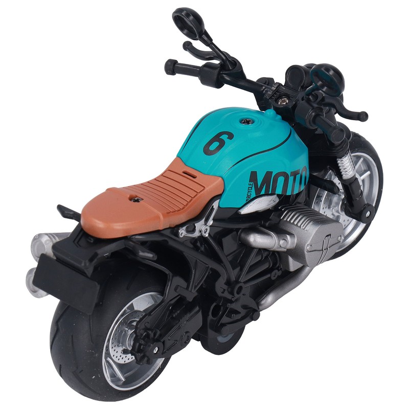 1:12 Pull Back Motorcycle Toy Cool Retro Motorcycle Toy with