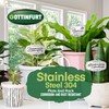 Updated Metal Plant Labels for Garden, 25 Pack Stainless Steel