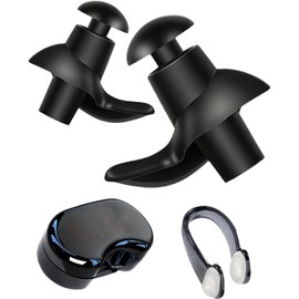 Lumbor37 Tapones para Oídos, Tapones Oídos para Natación, Impermeables y Reutilizables, Tapones de Silicona para Dormir Reducción del Ruido Concierto, Earplugs para Dormir, Viaje