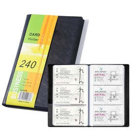 Leafberry Business Card File, Business Card Holder, Business Card Holder, 240 Sheets