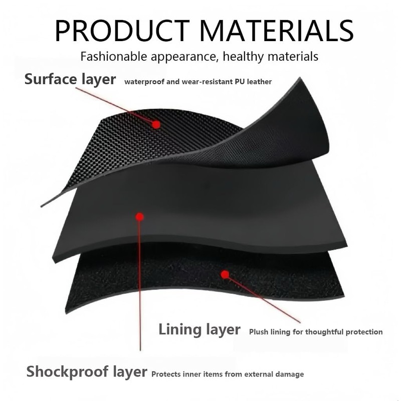 2.5 Inch External Hard Drive Case Shockproof Hard Shell Black