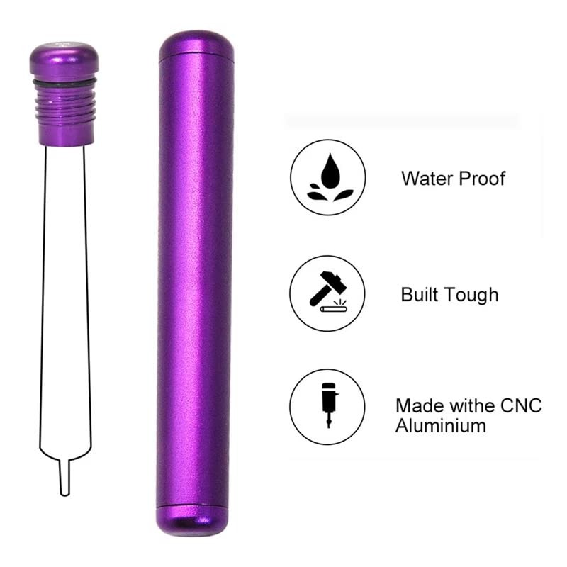 Aluminum Metal Air-Tight EDC Container, Fit in Pocket Purse Lightweight
