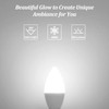 Brightever Candelabra 40W Equivalent LED Light Bulbs, 4W Candle Light