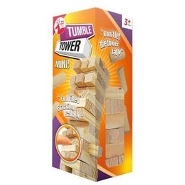MVS WHOLESALE Travel Edition / Pocket size Tumbling Tower Game with 36 Pieces. Also Ideal as Premium Party Bag filler, Stocking Filler Or Party Game Prize, Brown, 12.5
