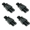 IEC320 C7 2-Pin Plug, Straight Socket, 250 V AC 2.5