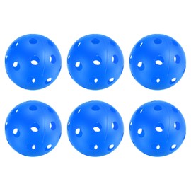 PATIKIL Outdoor Pickleball Balls 26 Holes Pickleball 6 Pack Pickleball Balls for Amateurs Indoor and Outdoor Sport, Blue