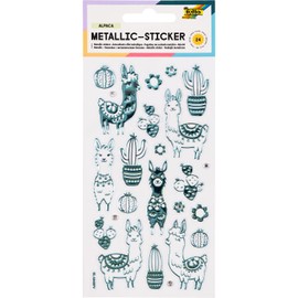 Folia Metallic Stickers, Ideal for Decorating Greeting Cards, Crafts and Scrapbooking, Colourful, One Size