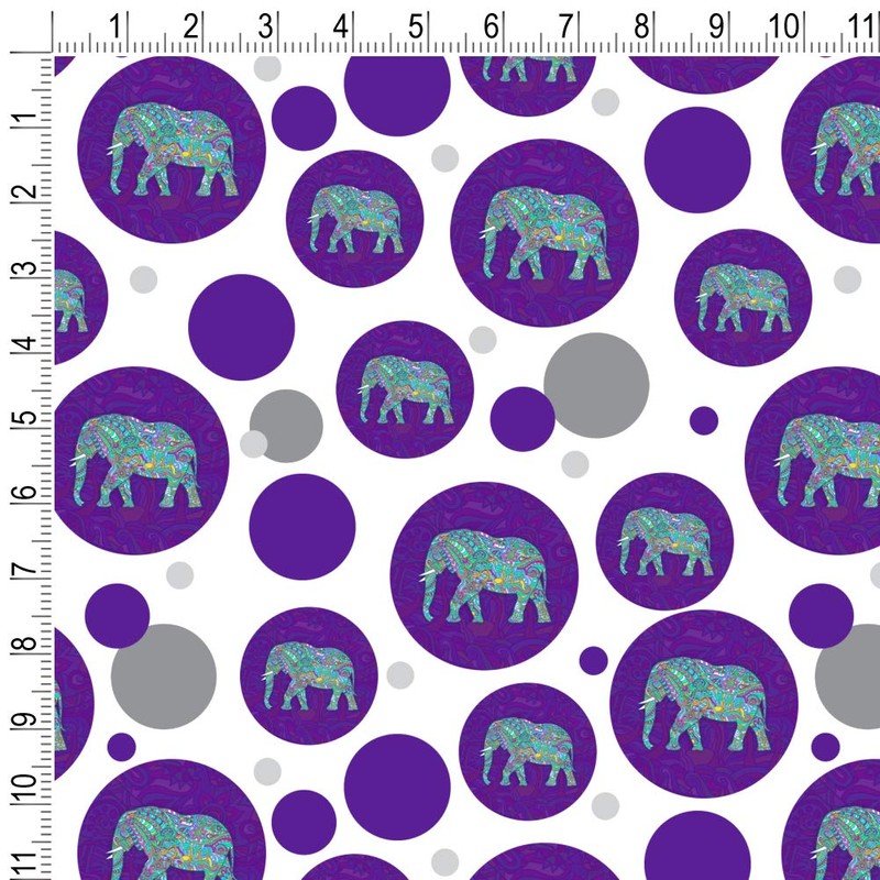 Mosaic Elephant Gift Wrap Wrapping Paper Roll