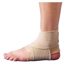Elastic Ankle Wrap Support Brace by ScripHessco - Compression Ankle Support - Adjustable Figure 8 Wrap - Firm Support for Ankle Injuries and Pain - Breathable Fabric (Small/Medium)