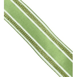 Double Elegant Ribbon Moss Green 40mm Width x 10m Roll DEG-R6